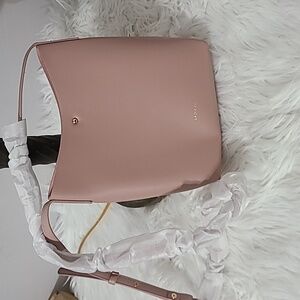 ANTHROPOLOGIE SAMARA NUDE/ PINK CROSSBODY BAG